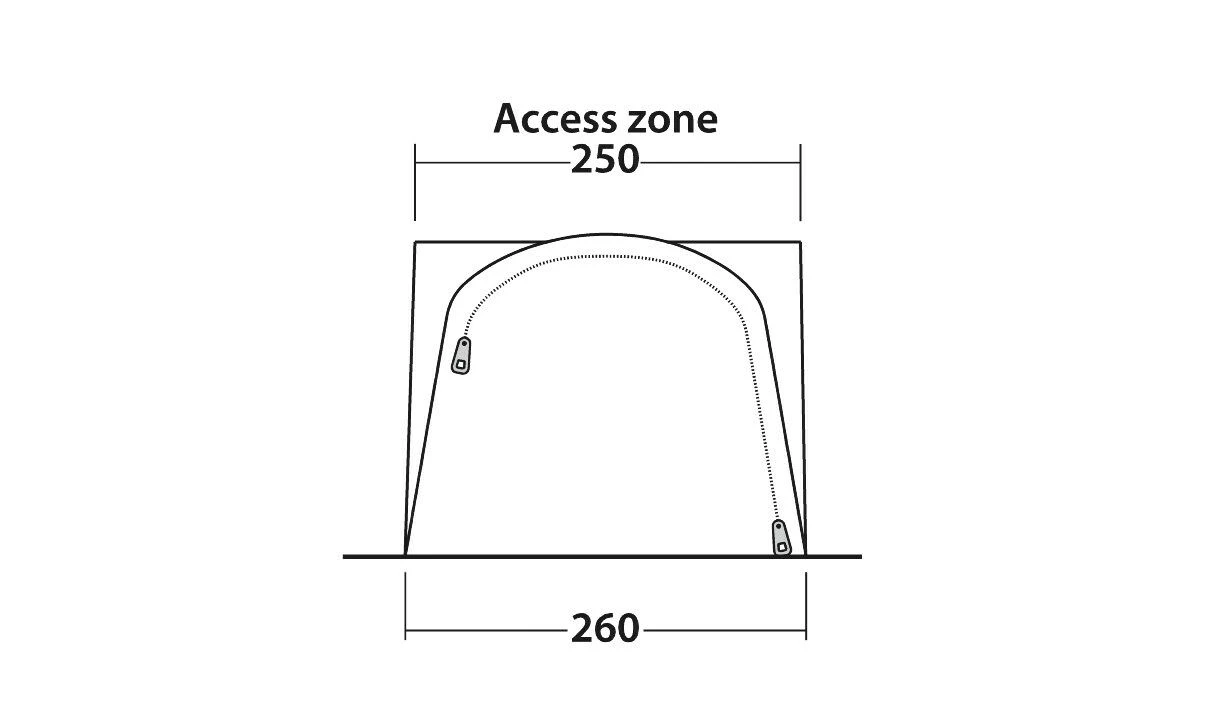 Outwell Newburg 160 Poled Drive Away Awning - Image 4