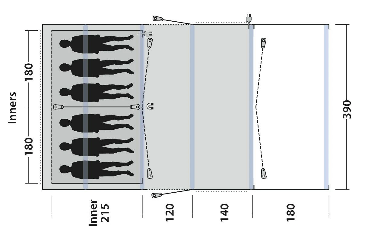 Outwell Birchdale 6PA Tent (2022) - Image 2