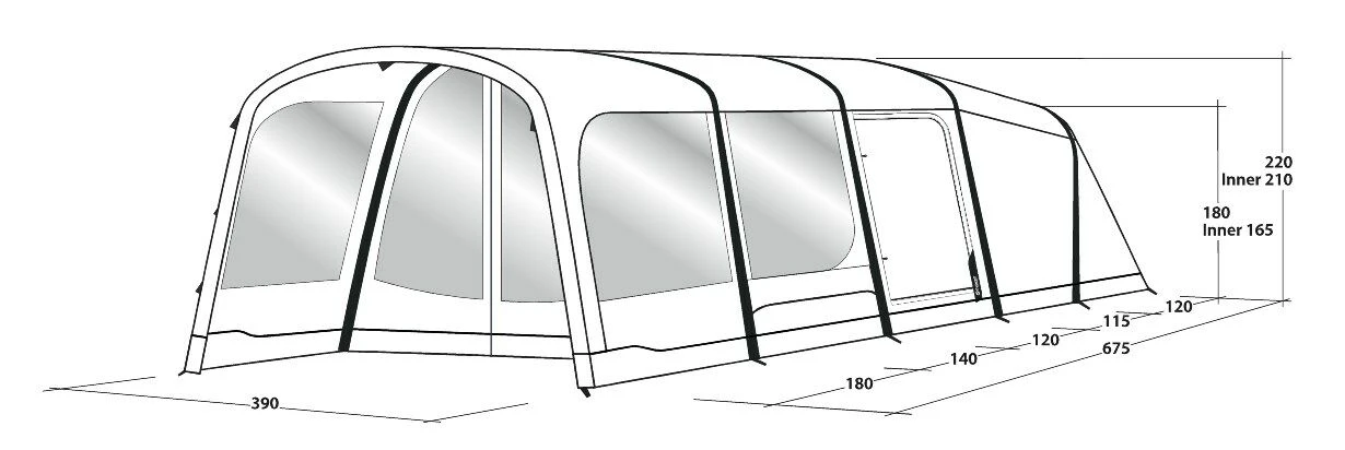 Outwell Birchdale 6PA Tent (2022) - Image 3