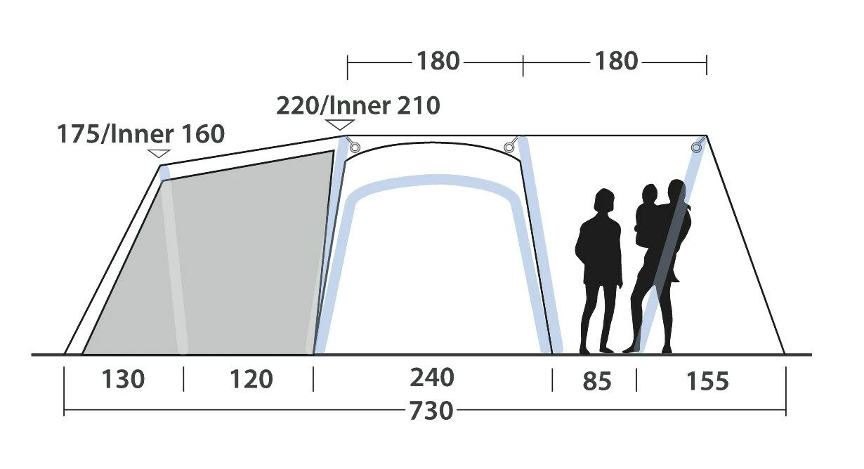 Outwell Mountain Lake 5ATC Tent (2022) - Image 4