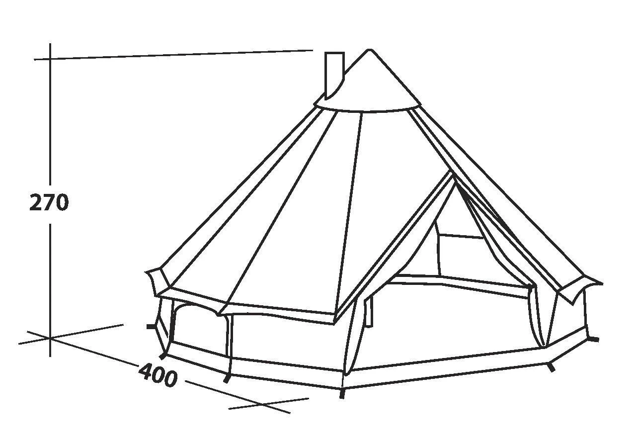 Robens Klondike Tipi Tent (2023) - Image 4