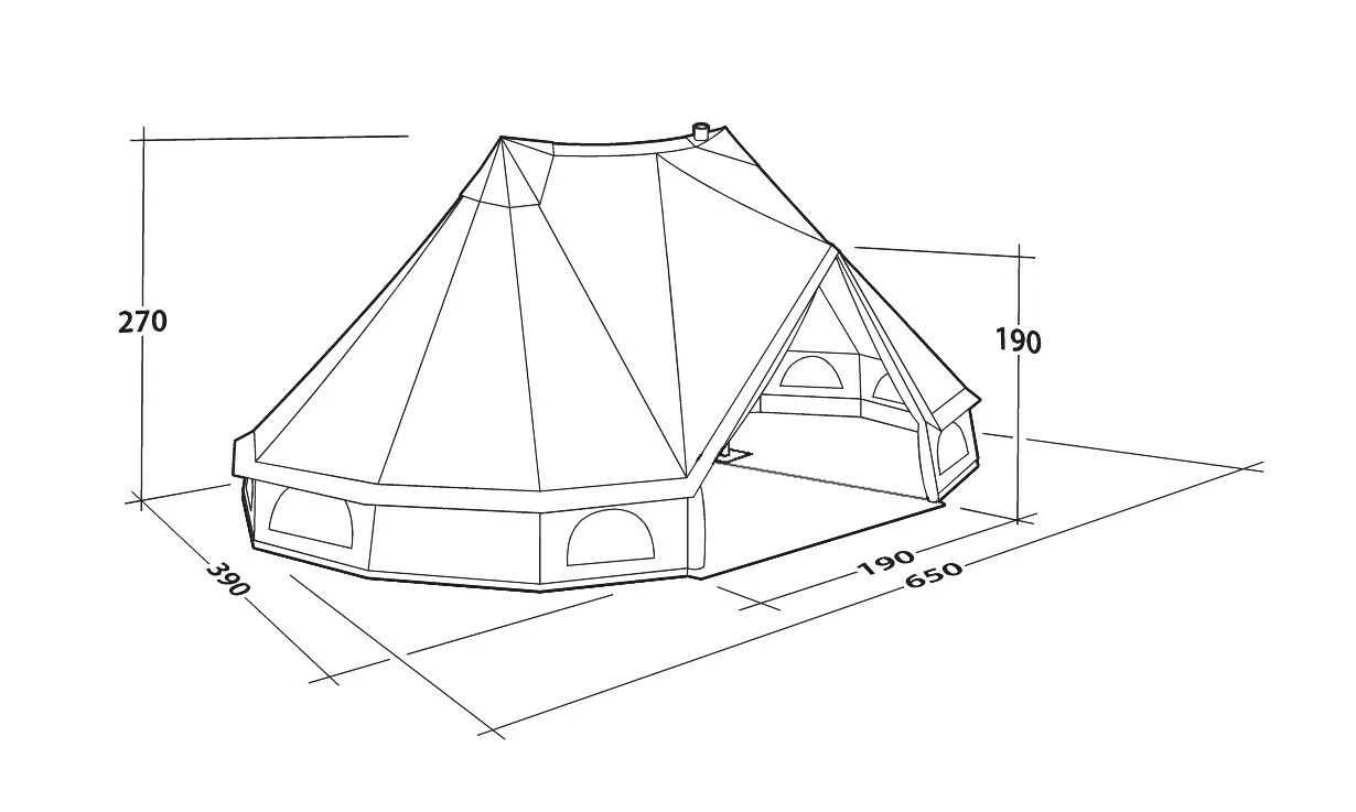Outwell Robens Klondike Twin Tipi Tent (2023) - Image 9