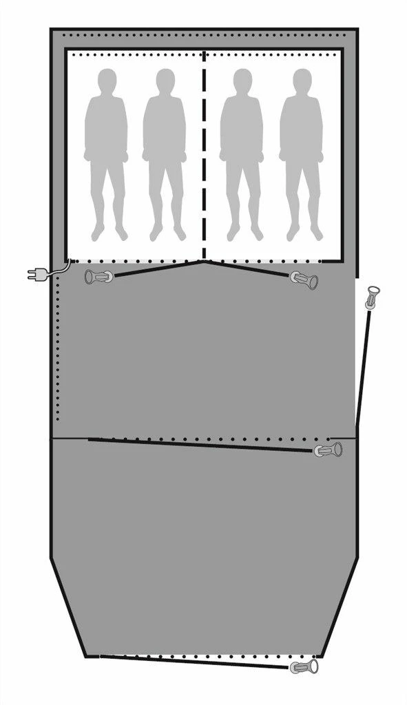 Outwell Parkdale 4PA Footprint Groundsheet - Image 2