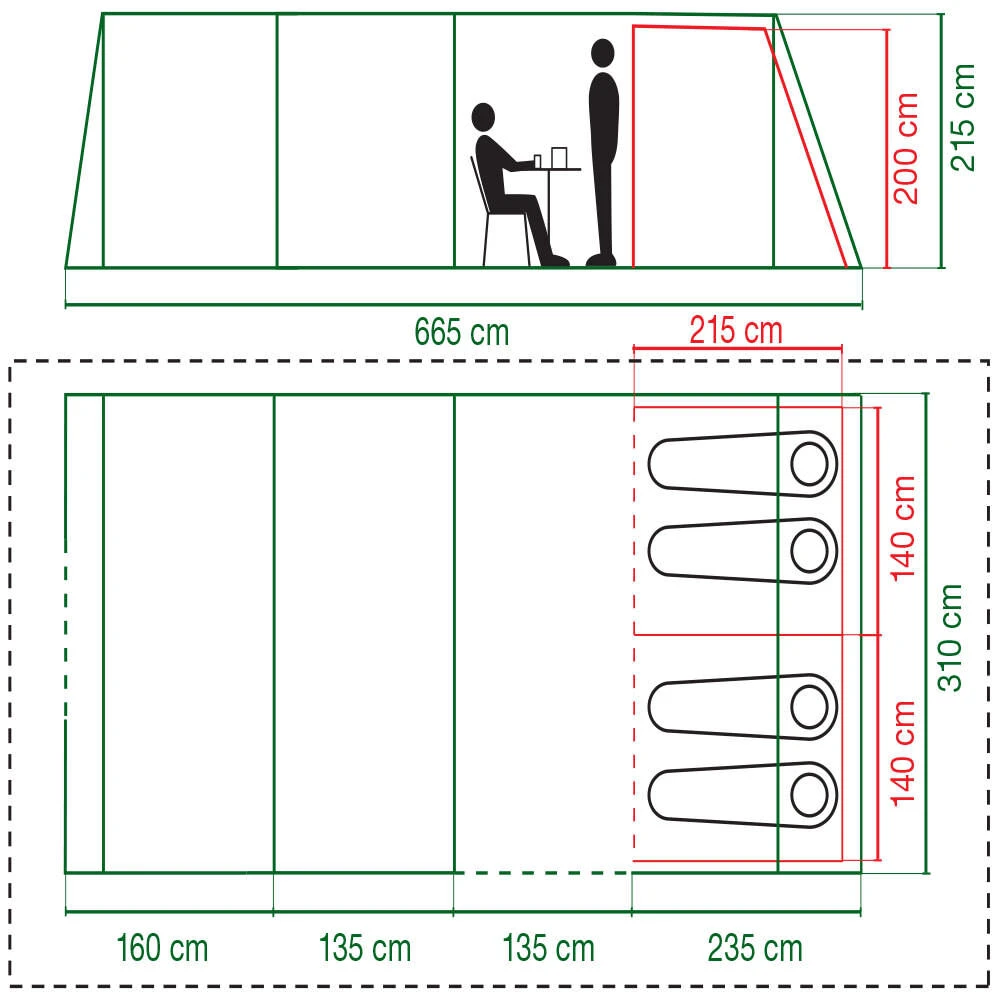Coleman Valdes Deluxe 4xl Air Blackout Tent - Image 2