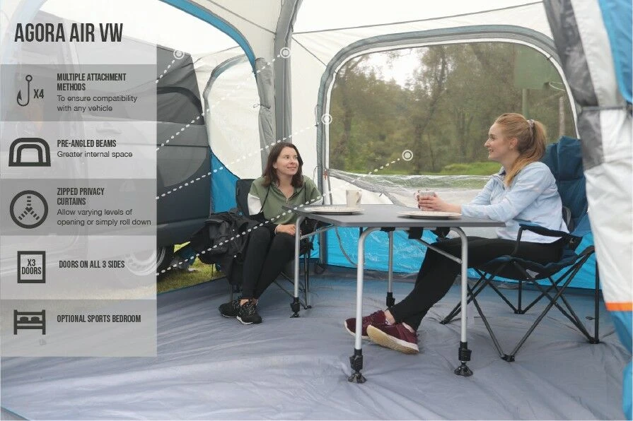Vango Airbeam Vango Agora Air VW Awning (Moroccan Blue) - Image 4
