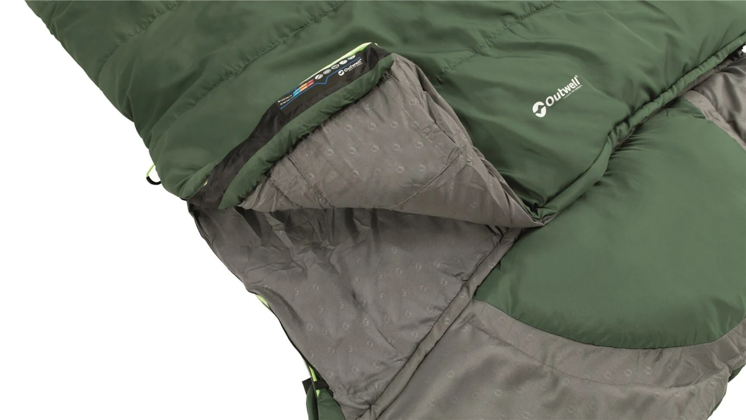 Outwell Contour Lux XL (Green) Sleeping Bag - Image 10