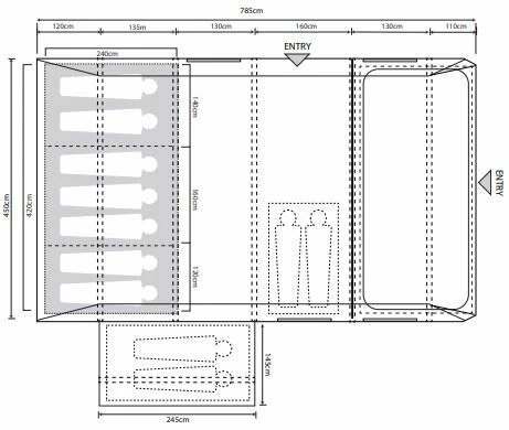 Outdoor Revolution Airedale 7.0SE Tent Bundle (2023) - Image 3