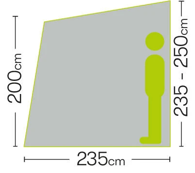 Quest Falcon 220 Poled Porch Caravan Awning (2022) - Image 6