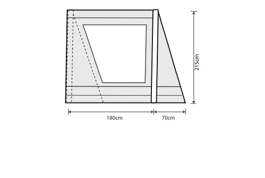 Outdoor Revolution Airedale 6.0s / 6.0se Front Porch Extension - Image 3