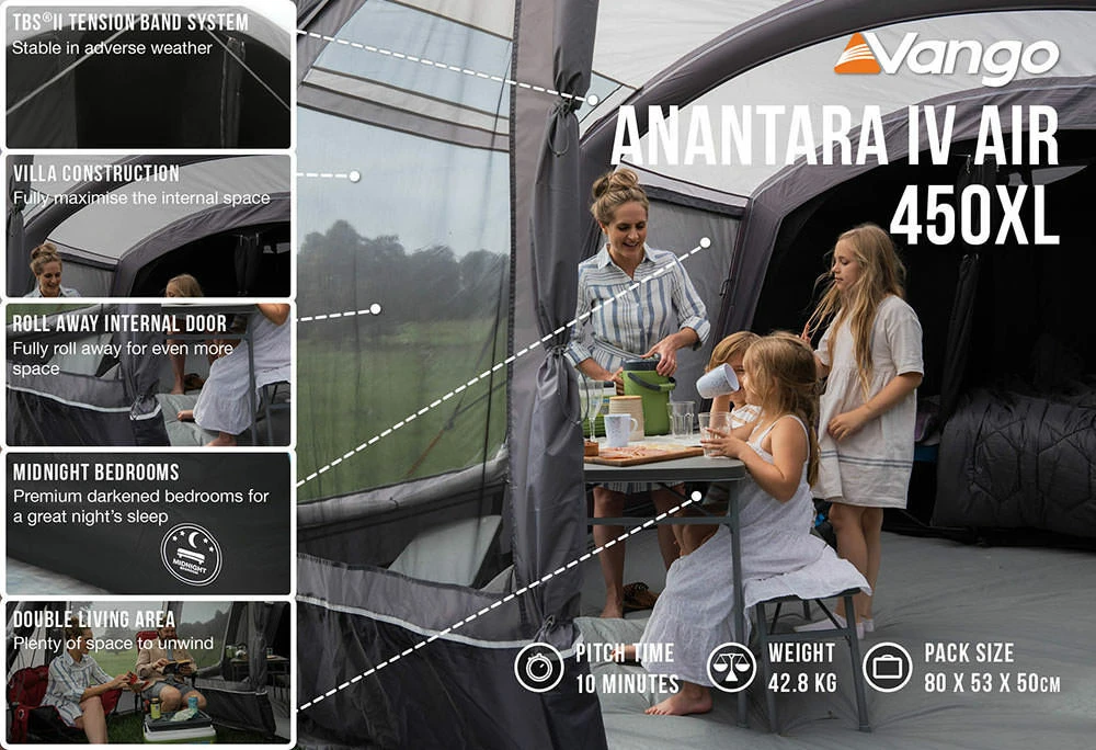 Vango Airbeam Vango Anantara IV 450xl Air Tent (2023) - Image 5