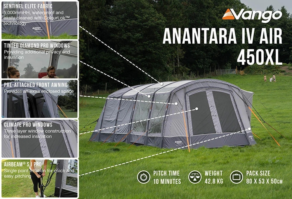 Vango Airbeam Vango Anantara IV 450xl Air Tent (2023) - Image 6