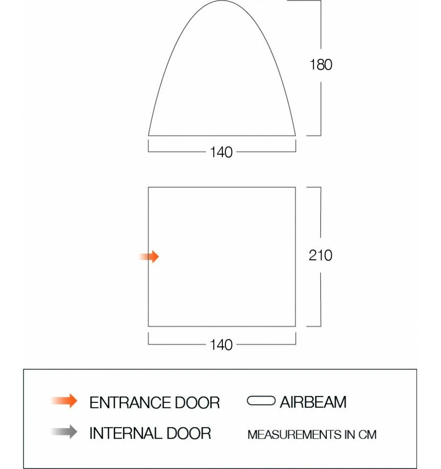 Vango Free-Standing Inner Tent (Midnight) (BR003) - Image 2
