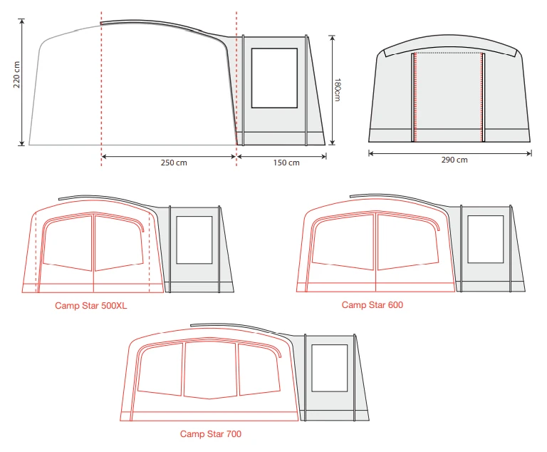 Outdoor Revolution Camp Star Side Porch (500xl, 600, 700) (2022) - Image 7