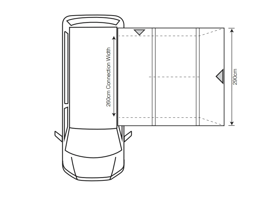 Outdoor Revolution Cayman Cona Air Driveaway Awning Low (2022) - Image 3