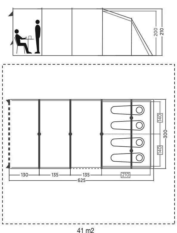 Coleman Castle Pines 4L Blackout Tent (2022) - Image 3