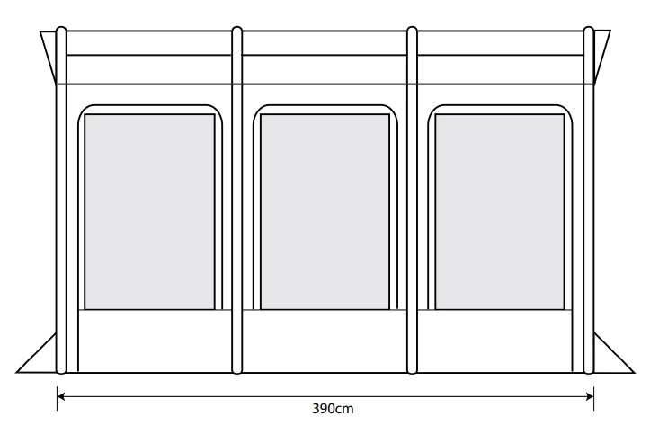 Outdoor Revolution Eden Air 390 Caravan Awning (2022) - Image 4