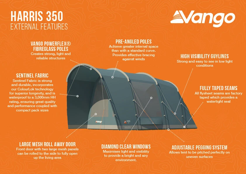 Vango Harris 350 Poled Tent (2023) - Image 6