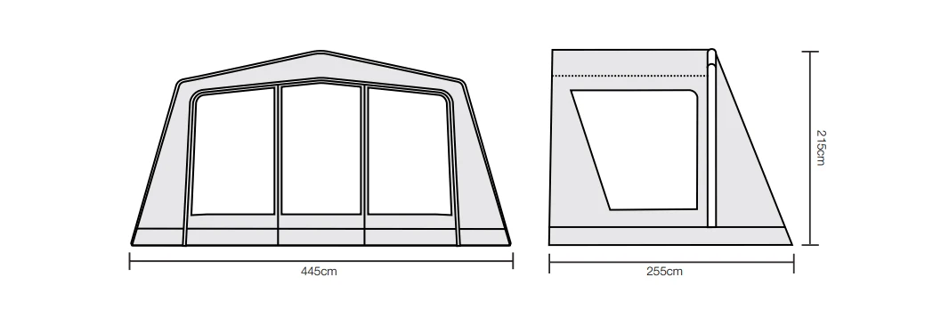 Outdoor Revolution Kalahari PC Front Air Canopy - Image 3