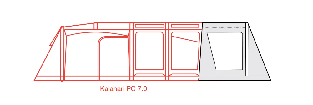Outdoor Revolution Kalahari PC Front Air Canopy - Image 4