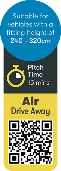 Westfield Neptune 400 Performance Air Drive Away Awning Mid - XXhigh (240 -320cm) - Image 7