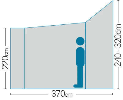 Westfield Neptune 400 Performance Air Drive Away Awning Mid - XXhigh (240 -320cm) - Image 5