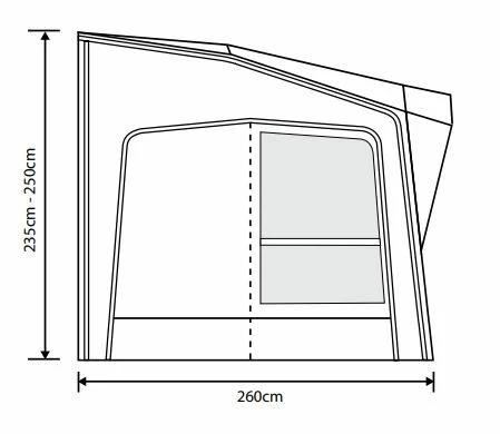 Outdoor Revolution Esprit Pro X 390 Caravan Awning - Image 4
