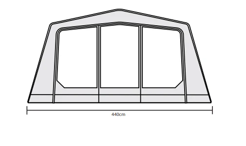 Outdoor Revolution O-Zone XTR Safari Front Porch Extension - Image 4