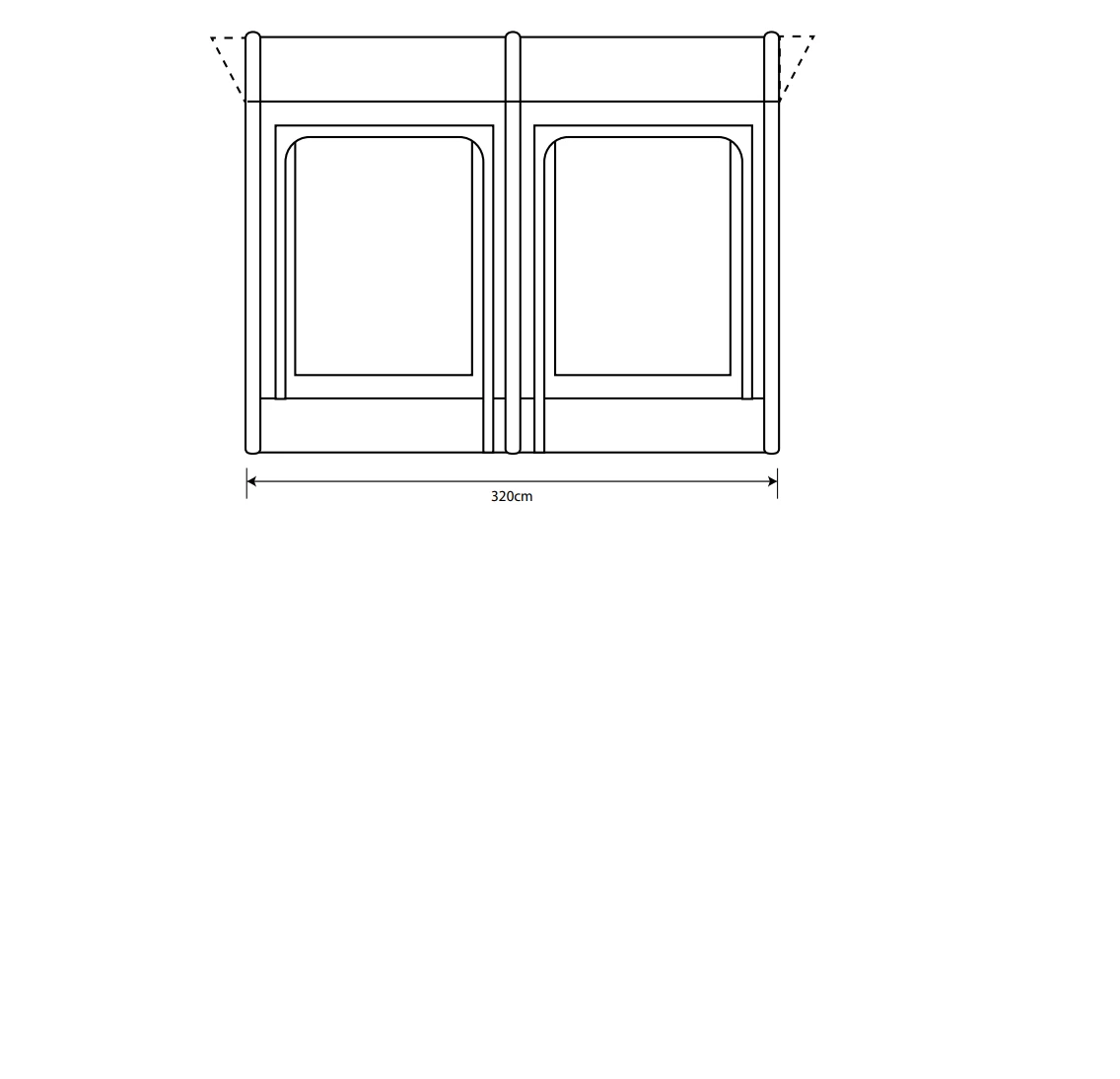 Outdoor Revolution Sportlite Air 320 Caravan Awning - Image 5